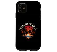 Diseño Retro de Estilo Atardecer en Siesta Key Beach, Florida, EE. UU. Carcasa para iPhone 11