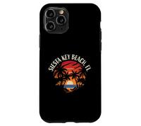 Diseño Retro de Estilo Atardecer en Siesta Key Beach, Florida, EE. UU. Carcasa para iPhone 11 Pro