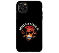 Diseño Retro de Estilo Atardecer en Siesta Key Beach, Florida, EE. UU. Carcasa para iPhone 11 Pro MAX