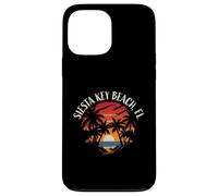 Diseño Retro de Estilo Atardecer en Siesta Key Beach, Florida, EE. UU. Carcasa para iPhone 13 Pro MAX