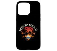 Diseño Retro de Estilo Atardecer en Siesta Key Beach, Florida, EE. UU. Carcasa para iPhone 15 Pro MAX