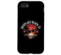 Diseño Retro de Estilo Atardecer en Siesta Key Beach, Florida, EE. UU. Carcasa para iPhone SE (2020) / 7/8