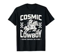 Diseño retro de estilo vaquero de ciencia ficción con estética Space Western Camiseta