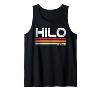 Diseño Retro de Hilo Big Island Hilo Hawaii Camiseta sin Mangas