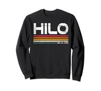Diseño Retro de Hilo Big Island Hilo Hawaii Sudadera
