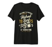 Diseño Retro de Hotrod Surf de St. Augustine Florida Camiseta Premium