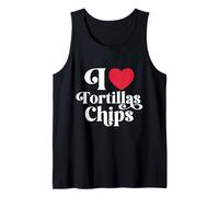 Diseño Retro de I Heart Tortillas & Chips Camiseta sin Mangas