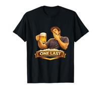 Diseño Retro de One Last Beer Night Camiseta