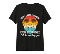 Diseño Retro de Perro - Cada mordedura Que Tomas, te voy a Estar Viendo Camiseta Premium