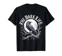 Diseño Retro de The Dark Life Gothic Raven Camiseta