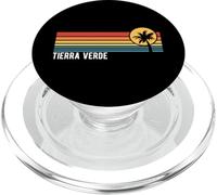 Diseño Retro de Tierra Verde Florida al Atardecer PopSockets PopGrip para MagSafe