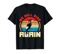 Diseño Retro de We Will Rise Again Woodpecker Camiseta