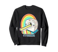 Diseño retro del escáner CT del arco iris Sudadera
