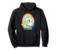 Diseño retro del escáner CT del arco iris Sudadera con Capucha