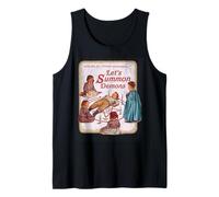 Diseño Retro Divertido de Parodia Let's Summon Demons Camiseta sin Mangas