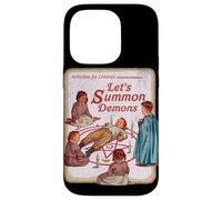 Diseño Retro Divertido de Parodia Let's Summon Demons Carcasa para iPhone 14 Pro