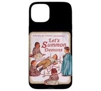 Diseño Retro Divertido de Parodia Let's Summon Demons Carcasa para iPhone 15 Plus