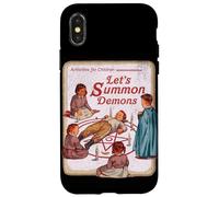 Diseño Retro Divertido de Parodia Let's Summon Demons Carcasa para iPhone X/XS