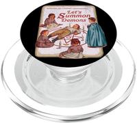 Diseño Retro Divertido de Parodia Let's Summon Demons PopSockets PopGrip para MagSafe