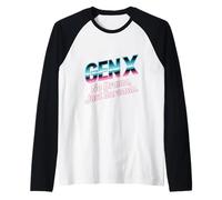 Diseño Retro Generation No Drama Just Sarcasm Camiseta Manga Raglan