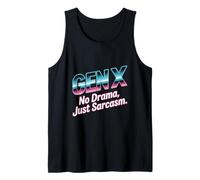 Diseño Retro Generation No Drama Just Sarcasm Camiseta sin Mangas