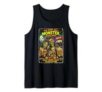 Diseño Retro Horror Zombie Cine Drive-In Monstruos Camiseta sin Mangas