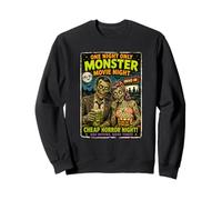 Diseño Retro Horror Zombie Cine Drive-In Monstruos Sudadera