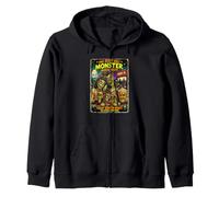 Diseño Retro Horror Zombie Cine Drive-In Monstruos Sudadera con Capucha