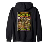 Diseño Retro Horror Zombie Cine Drive-In Monstruos Sudadera con Capucha