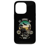 Diseño Retro Hotrod de St Johns, Arizona, EE. UU., Estilo Desierto y Puesta de Sol Carcasa para iPhone 13 Pro