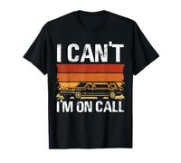 Diseño Retro I Can't I'm On Call Camiseta