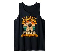 Diseño Retro para Perros If I Can't Bring My Frug I'm Not Going Camiseta sin Mangas