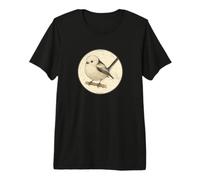 Diseño Retro Shima Enaga Japanese Snow Fairy Bird Camiseta Premium
