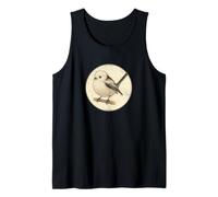 Diseño Retro Shima Enaga Japanese Snow Fairy Bird Camiseta sin Mangas