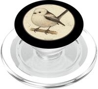 Diseño Retro Shima Enaga Japanese Snow Fairy Bird PopSockets PopGrip para MagSafe