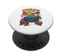 Diseño Retro Take Me Back to The 80s PopSockets PopGrip Adhesivo