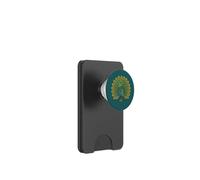Diseño retro vintage de pavo real, hermoso arte colorido de pájaros PopSockets PopWallet para MagSafe