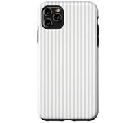 Diseño Retro Vintage de Rayas Grises y Blancas estéticas Carcasa para iPhone 11 Pro MAX