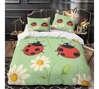 Diseño ReyReina Funda de Edredón Cremallera Oculta Suave 3 Piezas Diseño 3D con Fundas de Almohada Antialérgica Arte con estilo dibujado a mano Funda Edredon for niños y niñas King（220x240cm）