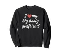 Diseño romántico con Texto en inglés I Heart My Big Booty Girlfriend Sudadera