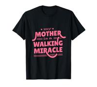 Diseño rosa audaz que celebra a las mamás: "My Mother is a WALKING Camiseta