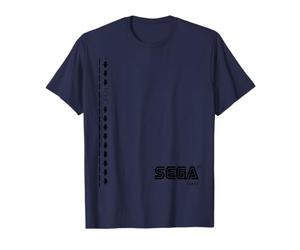 セガ／アトラス Diseño Sega Camiseta Hombre Unisex-niños Manga de doble puntada T-Shirt Azul Talla S