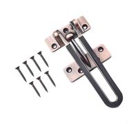 Diseño sofisticado del perno de puerta de aleación de zinc que mejora las medidas de seguridad generales (negro)