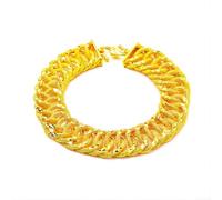 Diseño sofisticado: la pulsera de oro FrosteSand de 15 mm para hombre llama la atención dondequiera que vayas (19 mm)