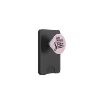 Diseño tejedora "Just One More Yarn" PopSockets PopWallet para MagSafe