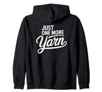 Diseño tejedora "Just One More Yarn" Sudadera con Capucha