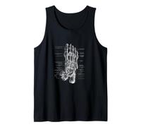 Diseño temático de podología con anatomía del pie Derecho Camiseta sin Mangas