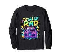 Diseño totalmente radical de Throwback Party Vibes de los 80 Manga Larga