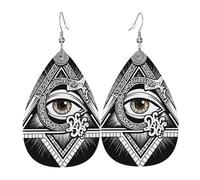 Diseño Triangular Del Ojo Que Todo Lo Ve De Los Illuminati Góticos Místicos Mujer Pendiente De Gancho Elegante Pendientes Grandes Pendientes Colgantes Para Uso Diario Banquete