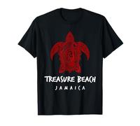 Diseño Tribal de Isla de Tortugas Marinas de Treasure Beach Jamaica Camiseta
